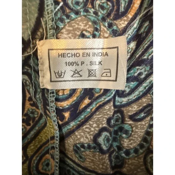 Corte Hindu 100% Silk Harem Jumpsuit Free Size NWT Festival Resort Summer (read) - Picture 10 of 12